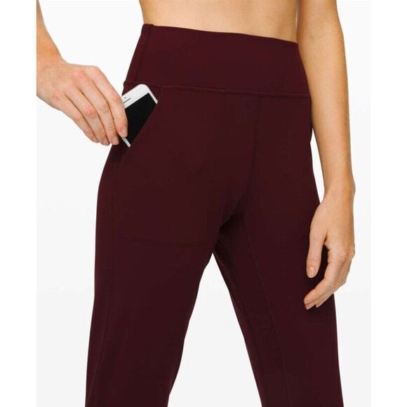 Lululemon Align High Rise Jogger Tights *Full Length 28" Size 2 Sold Out Garnet - Picture 2 of 16